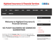Tablet Screenshot of highland-insurance.com